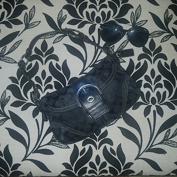Coach Handbags - Coach Black C Signature C Hobo Coach Handbags - Coach Black C Signature C Hobo